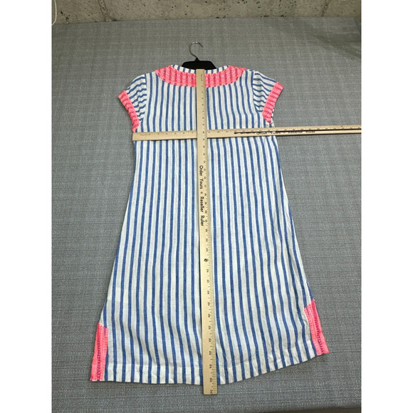 Boden Dress Womens 4 Long Nautical Embroidered Lace Coastal Carefree Beach Linen - Picture 6 of 9